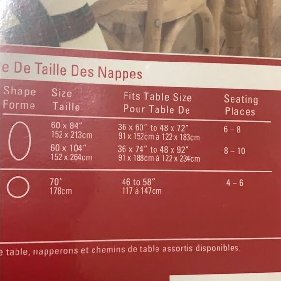 NWT LENOX HOLIDAY NOUVEAU TABLECLOTH SIZE … - Picture 5 of 7